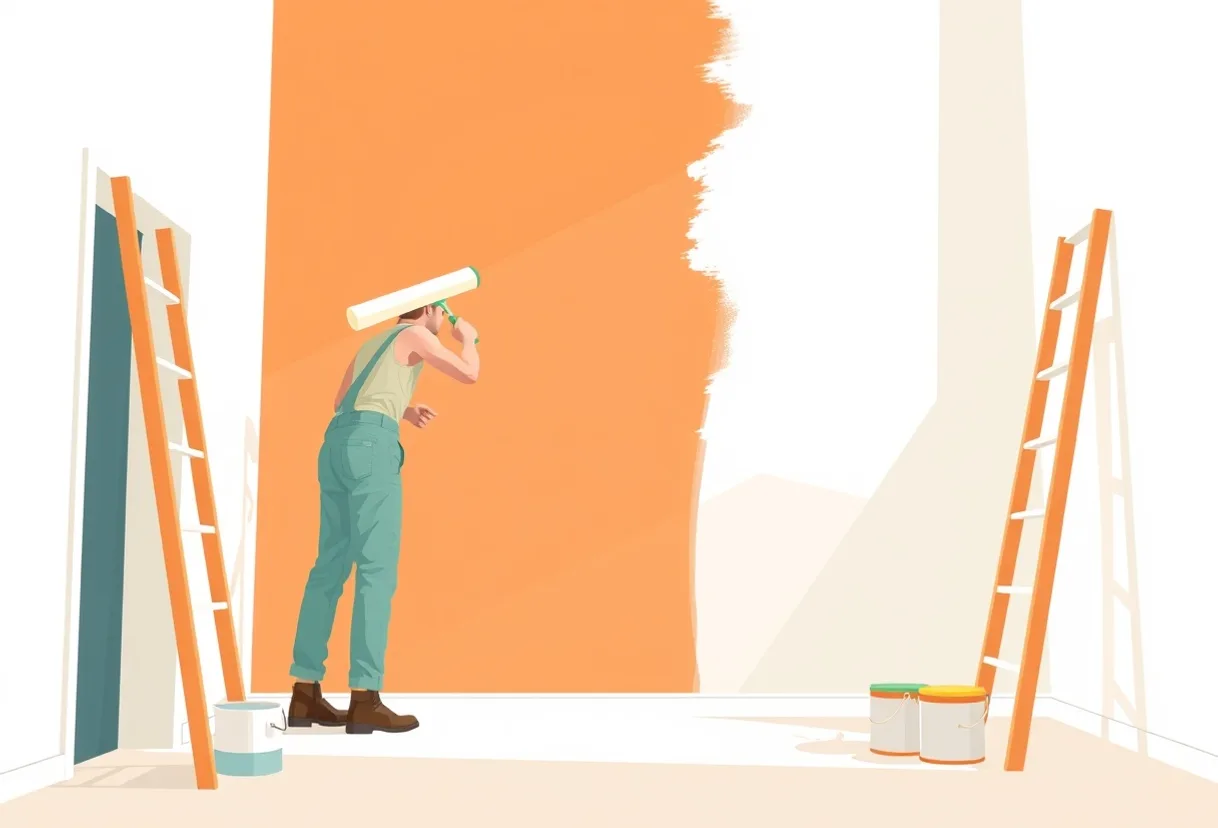 Peintre Fresnes 94260 en intervention sur un chantier